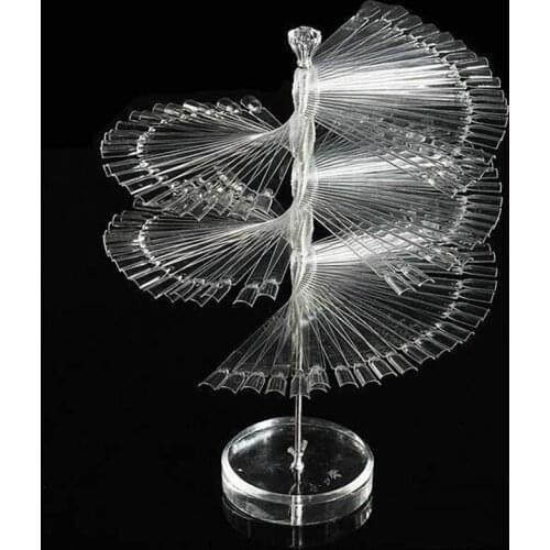 New Fake Nail Art Display Stand False Nail Polish shelves Lacquer Shelf Rack Practice Solon Clear Nail Gel Manicure Salon Tools