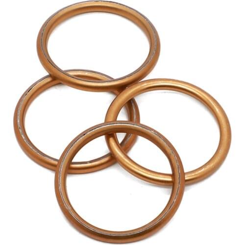 4PCS Exhaust Pipe Gasket for honda FT500 VT600 CB900C CB900F CBR929 CBR929RR CBR954 RR CB1000C CBR1000F CB1100F VFR1200