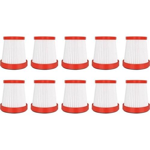 Replacement Spare Parts Hepa Filter for Xiaomi Deerma VC01 Handheld Vacuum HEPA Filter Dust Cleaner Accessories 10Pcs