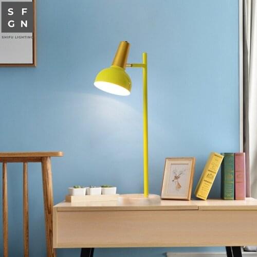 Modern table lamp for living room Bedroom bedside lamp iron decorated study nordic led table lamps
