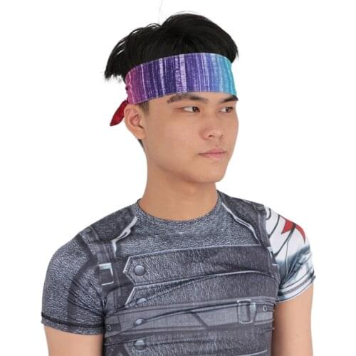 Sports headband adjustable non-slip moisture wicking yoga headband unisex running headband basketball fitness sweatband headband