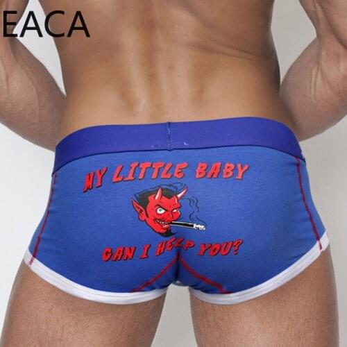 Cool Pink Heroes Cotton Underwear Men Boxer Shorts Fashion Print Men Panties Breathable Male Underpants U-bag Gay cuecas