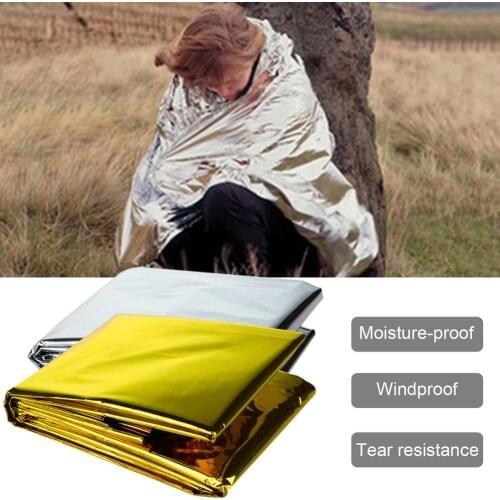 Outdoor Emergency First Aid Sleeping Bag First Aid Blanket Heat Preservation Life Saving Envelope Sleeping Emergency 160*210CM