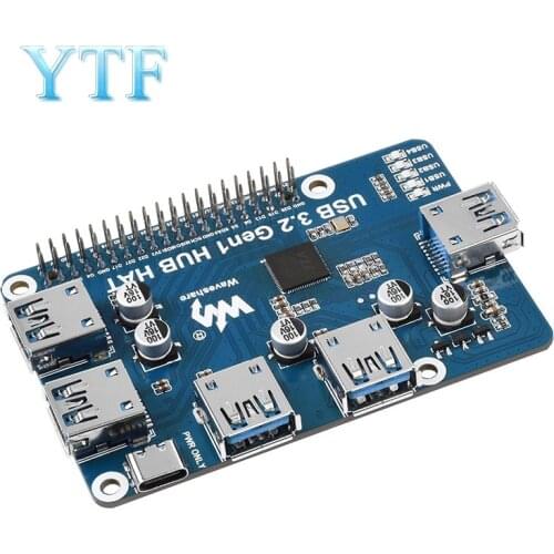 Raspberry Pi USB HUB Splitter Hub Expansion Board 4-port USB 3.2 Gen1