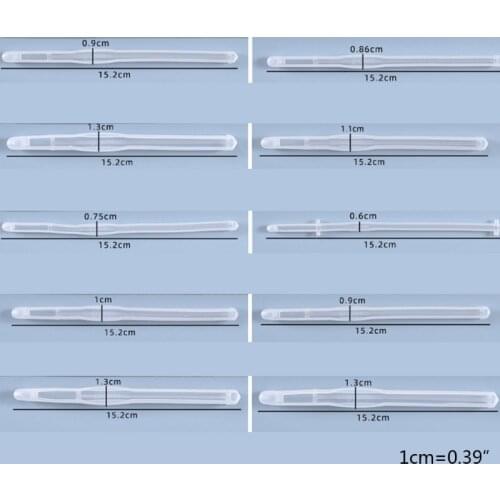 Crochet Hook Crystal Epoxy Resin Mold DIY Knitting Sweaters Tool Silicone Mould 1XCA