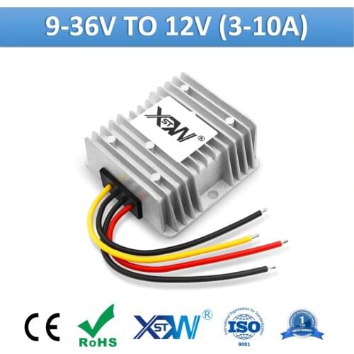 XWST Boost Buck 9-36v 12v 24v to 12v 3A 5A 8A 10A DC To DC Step Up Down Power Converter 12volt Voltage Regulator