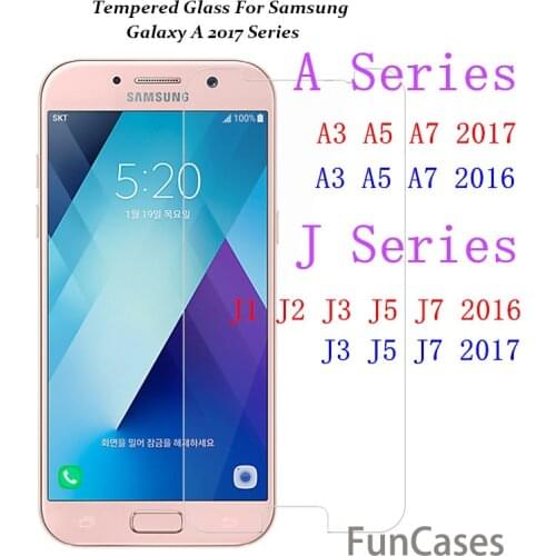 Tempered Glass For Samsung Galaxy A8 +2018 A3 A5 A7 2017 S3 S4 S5 S6 Note3 4 5 J1 2 J3 J5 J7 A3 A5 A7 2016 Screen Protector Film