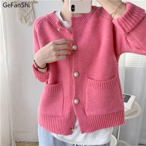 2021 New Autumn Winter Sweater Cardigan Female Casual Loose Thick Women Sweaters Fashion Elegant Office Lady Knitting Tops Coat
