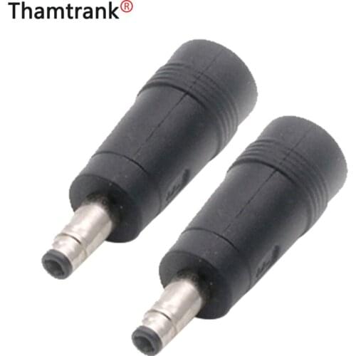 10pc DC 4817 Male Plug 5.5*2.1 mm Female jack to 4.8*1.7mm Bullet Male Plug DC Power Connector Adapter Laptop for HP