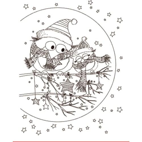 10x8 Little Penguin TBig ice cream ransparent Clear Stamps Silicone Seals for DIY scrapbooking photo album Card Making