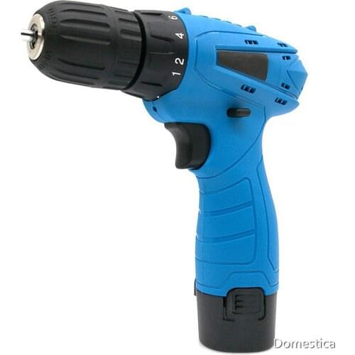 Rechargeable Electric Screwdriver Hand Drill 12V Single Speed Household Lithium Electric Drill Type Mini Electric Screwdriver