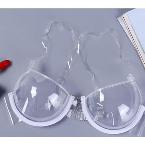 Comfort Transparent Bra Lingerie Push Up Bra Sexy Bra Soft Brassiere Women Underwear Wireless Breathable Gather Together