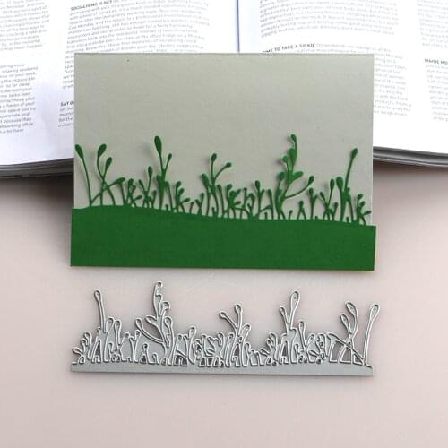 DUOFEN METAL CUTTING DIES 2019 New grass flower border stencil for DIY papercraft projects Scrapbook Paper Album