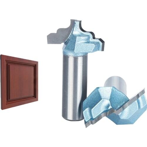 HUHAO 1/2" Shank 2 Flutes Endmill Router Bits for Wood Tungsten Steel Cabinet Doors Knife Woodworking Tool Milling Cutter