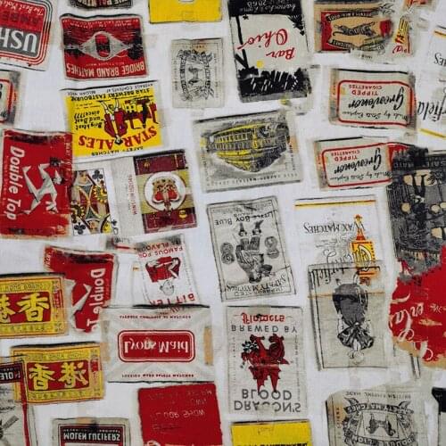 Beautiful 100% Cotton FabricColor Wall Painting Printing Cloth Patchwork Sewing Material Diy Shirt Clothing/Baby Dress