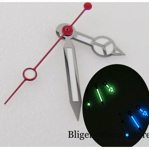 Red Second Hand fit NH35A NH36A 7S26 4R35 4R36 Watch Needles Green/Blue Luminous