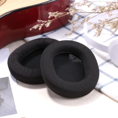Hot selling 1 Pair Replacement Fabric Earpads Sponge Soft Cushions Ear Pads Earmuffs for SteelSeries Arctis 3 5 7 Headphones