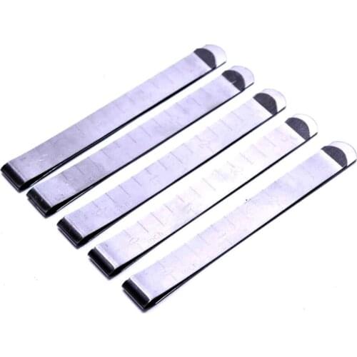 5pcs Metal Sewing Crimping Clip Stainless Steel Hemming Clips Ruler