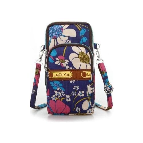 Fashion Mini Women Shopping Handbags!Nice Floral Embossing Lady Small Shoulder&Crossbody bags All-match Multi-use Nylon Carrier