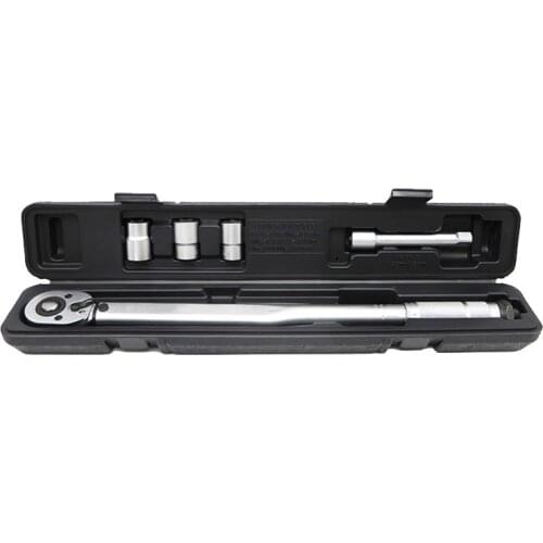 5pcs 1/2" 28-210Nm Adjustable Tire Torque Wrench Set Auto Repair Spanner Hand Tool Kit