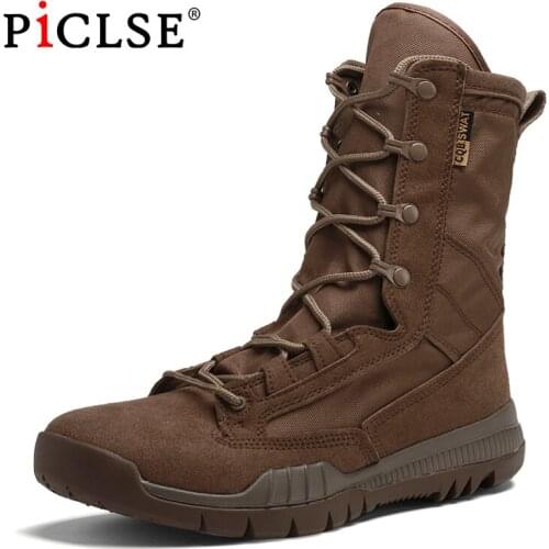 New Tactical Military Boots Men Boots Special Force Desert Army Boots Outdoor Hiking Boots Ankle Shoes For Men Work Safty Shoes
