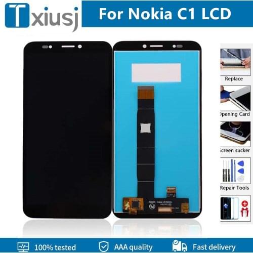 Original Display for Nokia C1 LCD Display Touch Screen Digitizer Assembly Replacment TA-1165 For Nokia C Plus