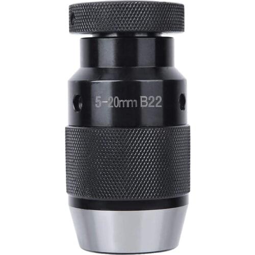 Drill Chuck 5-20mm B22 Self-Locking Drill Chuck High Precision Milling Machine Auto Tighten Tool Lathe Drilling Machine