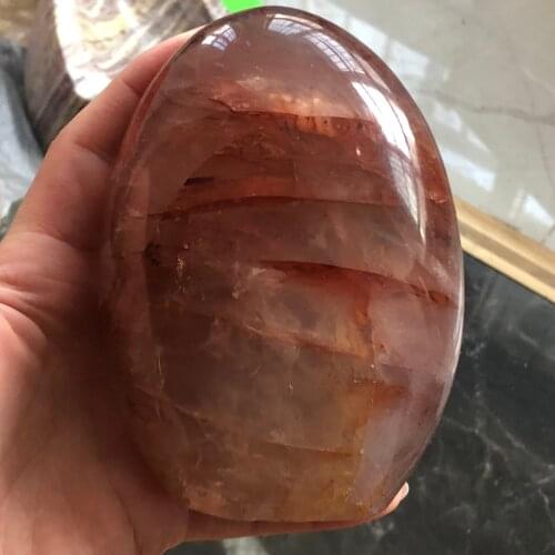 Natural red fluorite crystal pendant, source of meditation reiki