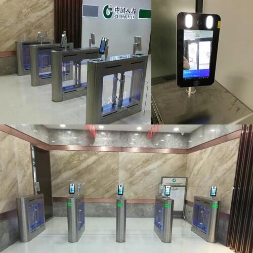 7Inch Android Dynamic Face Turnstile Access Control System for Apartment Shopping Mall Office Building Gate Security Entrance