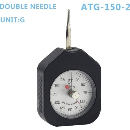 Tensiometer Dial Tension Meter Analog Force Gauge Double Pointer Force Tools 150g ATG-150-2