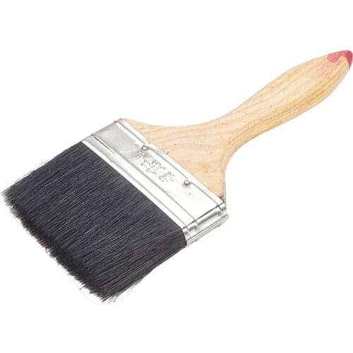 Utoolmart Top Quality 2/3/4-inch Black Pig Brush 23.5/24.5/25.5cm Wood Handle For Paint Project Wall Floor Useful Hand Tool 1pcs