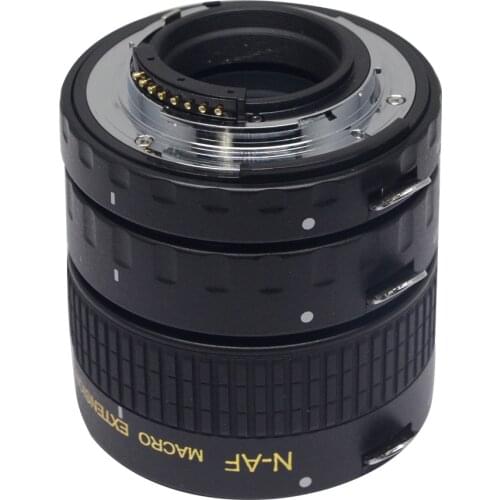 Mcoplus N-AF-A Metal Mount Auto Focus AF Macro Extension Tube for Nikon D7100 D7000 D5300 D800 D750 D600 D700 D3100 DSLR Camera