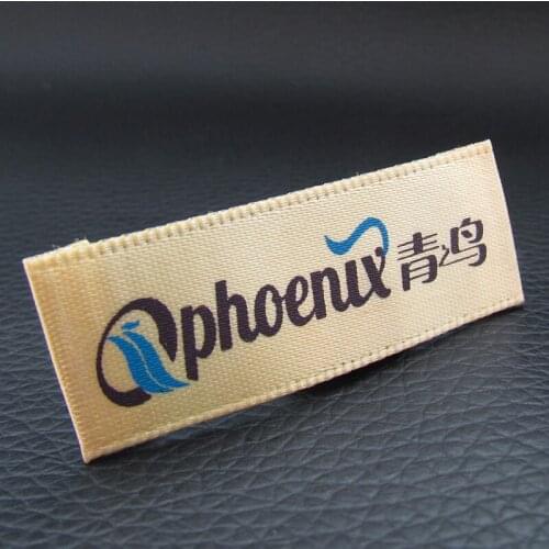 High quality garment label Custom logo garment shirt jacket shoe labels sewing on laundry labels for clothing