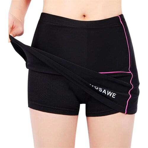 Women Cycling Shorts Skirt Bike Fitness Sports Short Pants Quick Drying 4D Gel Padded Underwear
