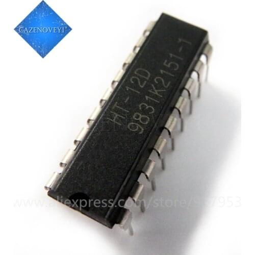10pcs/lot = 5pair Original 5PCS HT12D and 5PCS HT12E DIP20 . HT-12D+HT-12E In Stock DIP