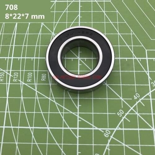 2019 Real New Axk 1pcs 708 708ac 2rz P4 Hq1 8*22*7 Mm Sealed Angular Contact Bearings Speed Spindle Cnc Si3n4 Ceramic Ball