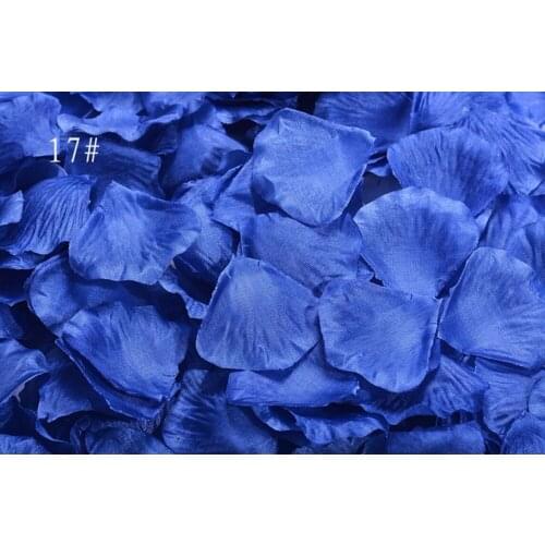 5,000pcs 4.5*4.5cm Royal Blue Rose Flower Leaves Petals For Wedding Party Holiday Venue Decoration Color-17