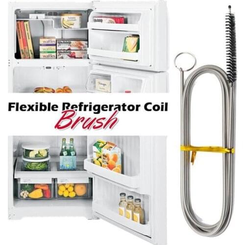 90cm/155cm Long Flexible Refrigerator Scrub Brush Fridge Cleaning Tool