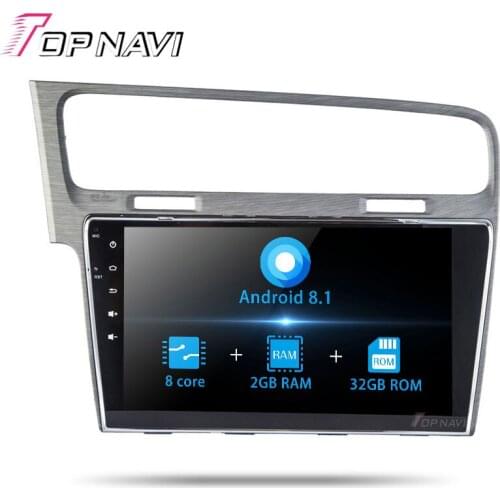 Vehicle Radio Tuner Android 8.1 10.1'' For VW Golf 2014 2015 2016 Stereo Car Auto Multimedia Player GPS Navigation NO DVD 2 Din