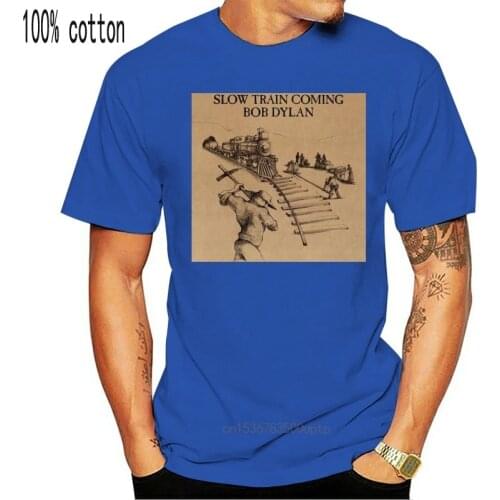 Bob Dylan T Shirt Slow Train Coming Vinyl Cover Tee