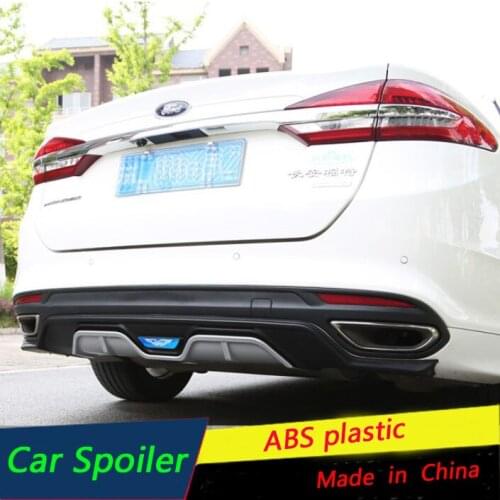 For Ford Mondeo Rear spoiler Rear Bumper Diffuser Protector Fit 2013 2014 2016 2017 2018 Bumper Body kit rear lip rear spoiler