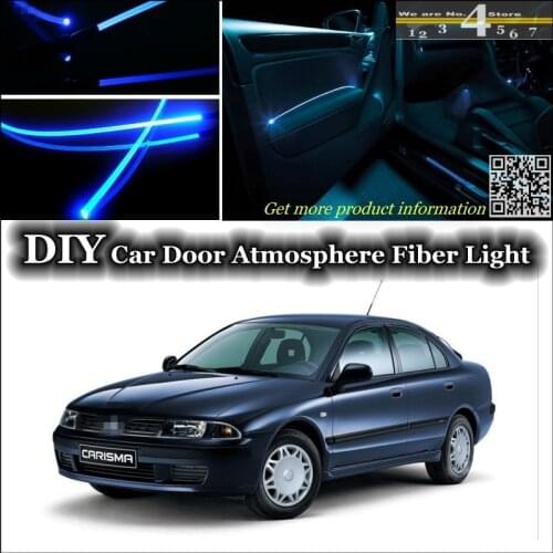 For Mitsubishi Carisma interior Ambient Light Tuning Atmosphere Fiber Optic Band Lights Inside Door Panel illumination Tuning