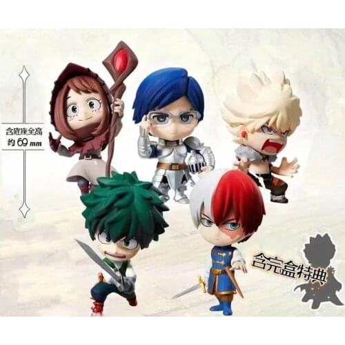 6pcs/lot Anime My Hero Academia Action Figure toys Midoriya Izuku Bakugou Katsuki Shoto Cute DLT Collection Model toy gift