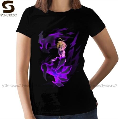 Luffy T-Shirt Meliodas The Dragon Sin Of Wrath T Shirt O Neck Cotton Women tshirt Large Ladies Tee Shirt