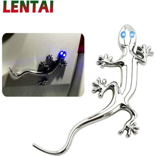 LENTAI 1PC Auto Gecko warning light Car LED Styling For Peugeot 307 206 407 Citroen C4 Honda Civic Accord CRV Lada Vesta Granta