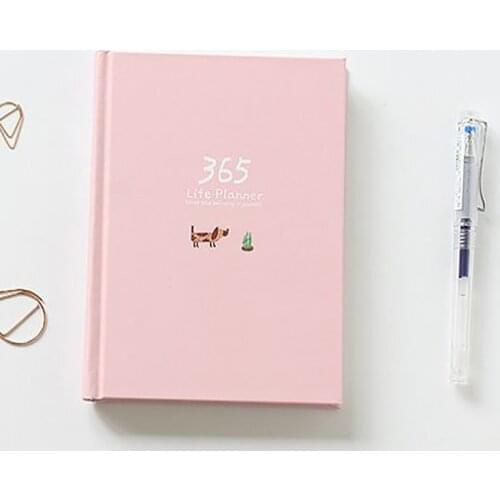 365 Days Cute List Diary NoteBook Planner Colorful Inner Page Notepad Daily Plan Yearly Agenda School Office Stationery