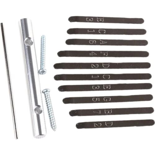 Thumb Piano Bridge Saddle 10 Keys Set Kit for Kalimba DIY Replacement Parts