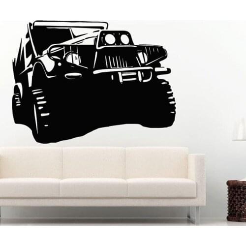 Car Sticker 4x4 SUV Vehicle Decal Classic Cars Posters Vinyl Wall Decals Pegatina Quadro Parede Decor Mural Car Sticker