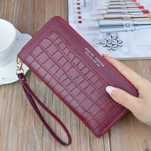 MONNET CAUTHY New Long Wallets PU One Zipper High Capacity Multifunction Multi-card slot Purse Practical Office Ladies Wallet