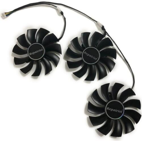 3Pcs/set GTX1080Ti GPU VGA Cooler Alternative Graphics Fan For EVGA GeForce GTX 1080 Ti FTW3 DT/ELITE/GAIMING Video Card Cooling
